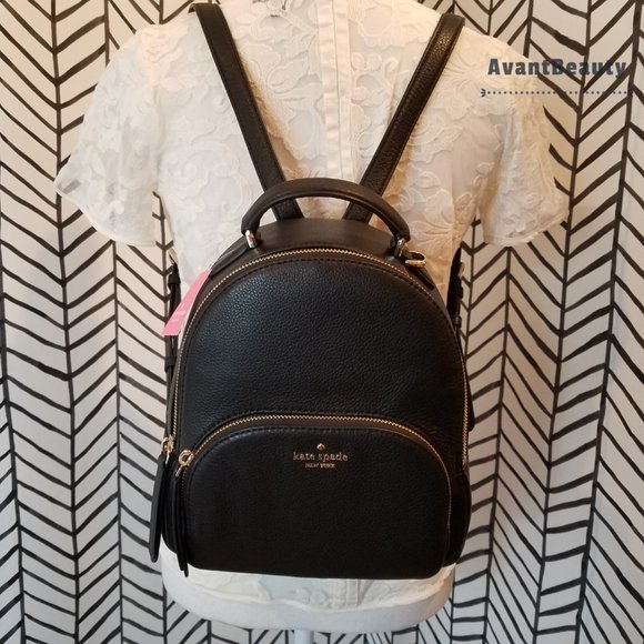 Kate Spade Jackson Medium Backpack Leather Black - Picture 2 of 9